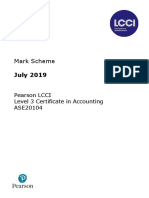 ASE20104 Mark Scheme July 2019
