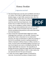 How the Great Depression Was Resolved: World War II Spending and New Deal Programs