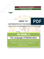 Final Module 3 The Language of Mathematics