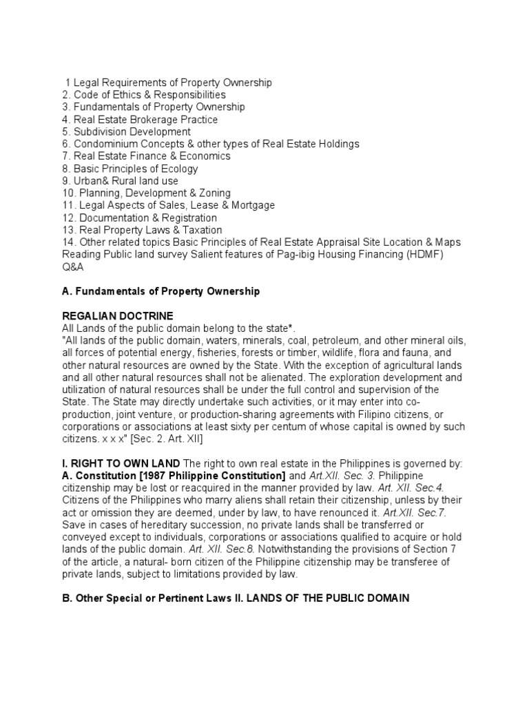 Real Estate Ownership Guide | PDF | Lease | Citizenship
