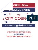 City Council Districts City of Mount Vernon