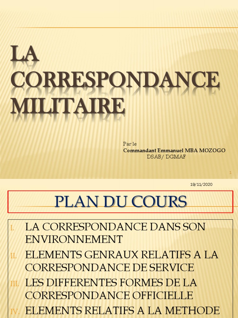 Guide de la Correspondance Militaire | PDF | Loi | Méthode scientifique