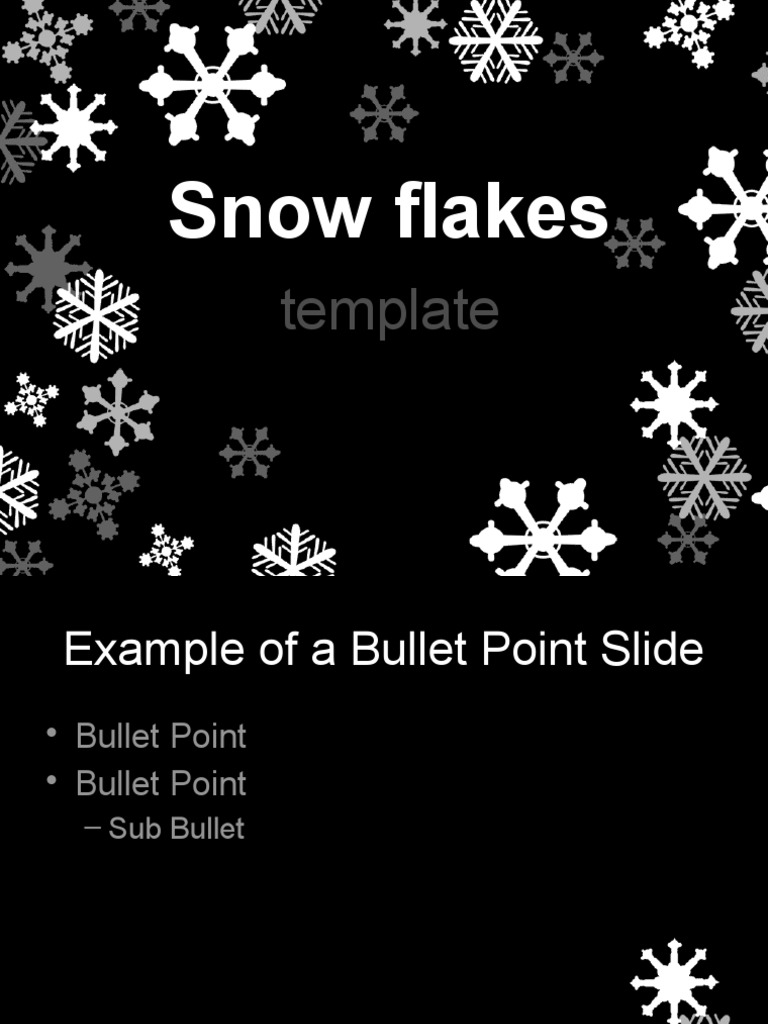 Snow Flakes: Template | PDF