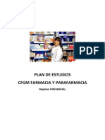 Plan de Estudios Farmacia Presencial