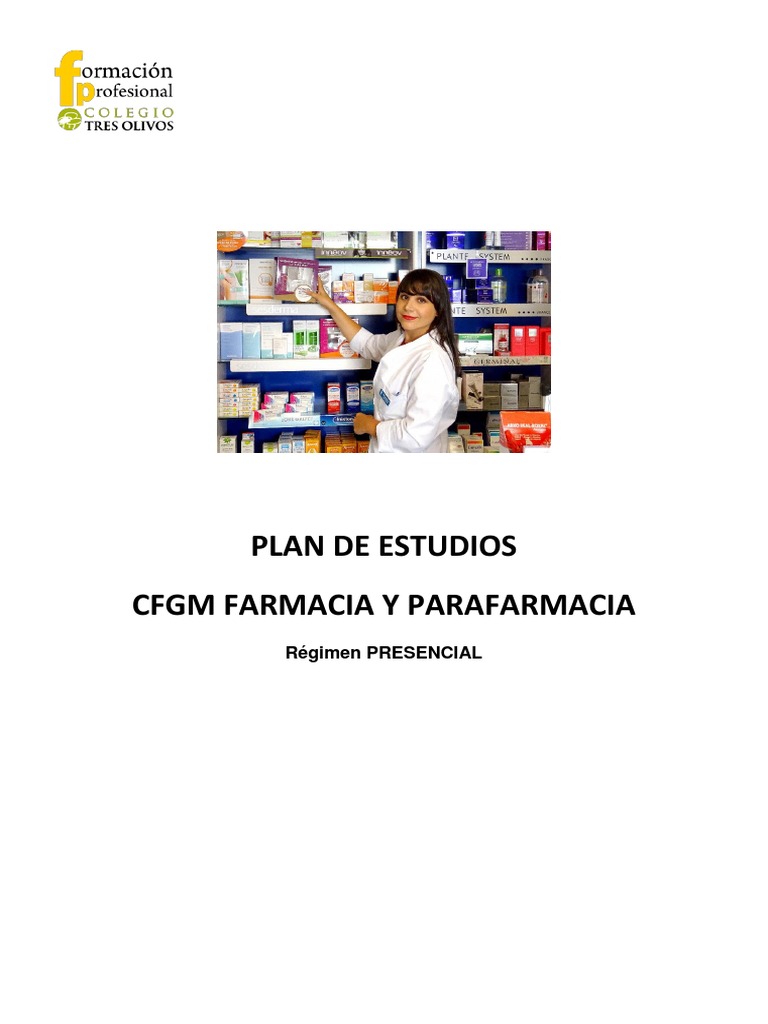 Plan de Estudios Farmacia Presencial PDF