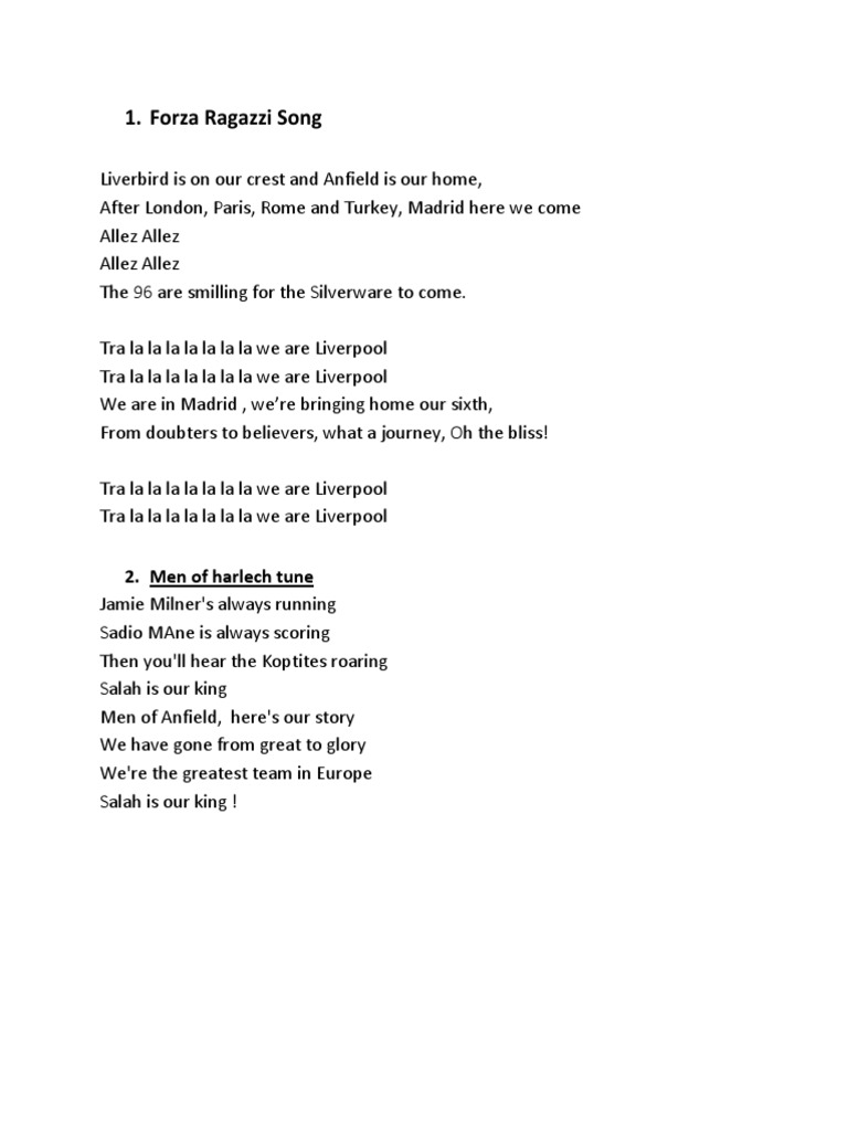 Liverpool song lyrics discount
