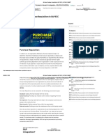 Purchase Requisition in SAP ECC