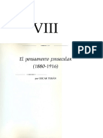 Terán, Oscar, "El Pensamiento Finisecular (1880-1916)