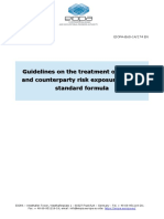 Guidelines On The Treatment of Market and Counterparty Risk Exposures in The Standard Formula