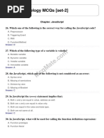 Web Technology (Chapter- JavaScript) Solved MCQs [set-2] McqMate.com 