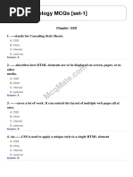 Web Technology (Chapter- CSS) Solved MCQs [set-1] McqMate.com 