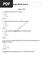 Web Technology (Chapter- HTML) Solved MCQs [set-1] McqMate.com 