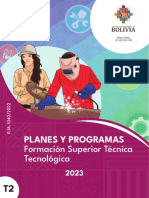 Planes y Programas - Formación Superior Técnica Tecnológica