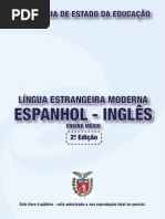 Apostila SEED Língua Estrangeira - Espanhol - Inglês