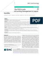 Application of The PDCA Cycle For Standardized Nursing Management in Sepsis BundlesBMC Anesthesiology