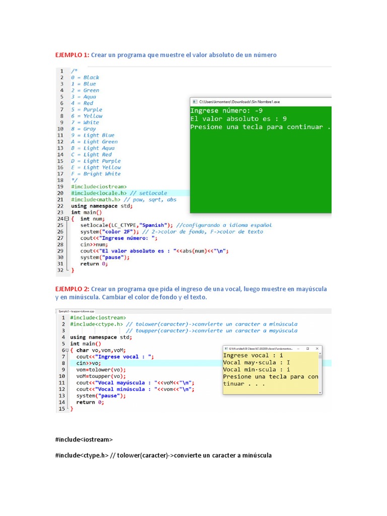 Ejemplo de Funciones Dev C - 2 | PDF | Notación | Programación de ...