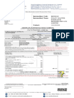 Service Branch Address and Two Wheeler Insurance Policy Details