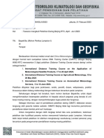 Meteorological Satellite Products, 17 To 28 April 2023. 2. International Distance Training Course On Agricultural Meteorology, 15 To 26 May 2023