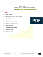 TEMA 1. Conceptos Fundamentales de La Valoracion Financiera Teoria - Pizarra