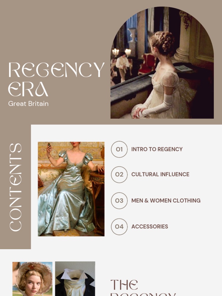 Regency Era Fashion Overview | PDF | Dress | Necktie