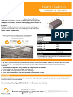 Ficha Técnica - Adoquin de Concreto Rectangular - Prefasur S.R.L 2022 - 2023