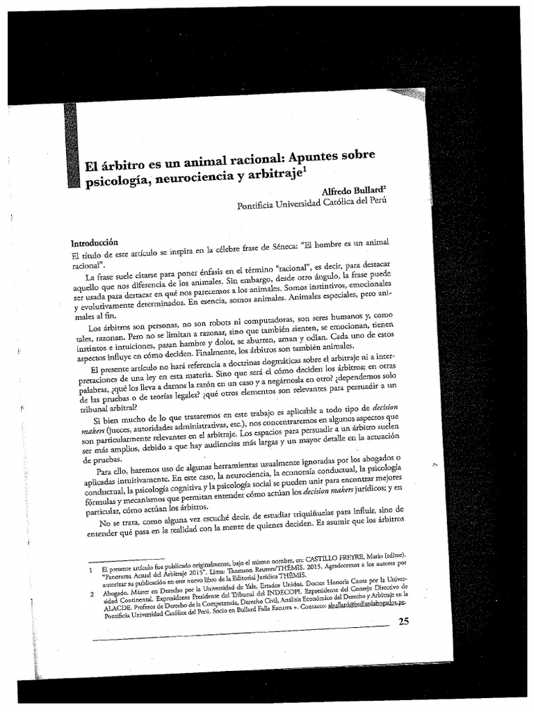 11 - El Árbitro Es Un Animal Racional | PDF