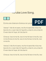 Yoruba love song lyrics and translation