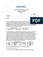 Evaluación Final Políticas y Fijación de Precios 2022 - 1 Par