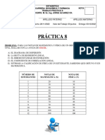 Práctica 8 - Regresión Lineal (Byf 214)