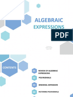 Algebraic Expression Part 1 Ar1a