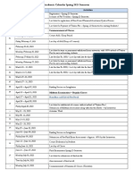 Academic Calendar Spring 2023