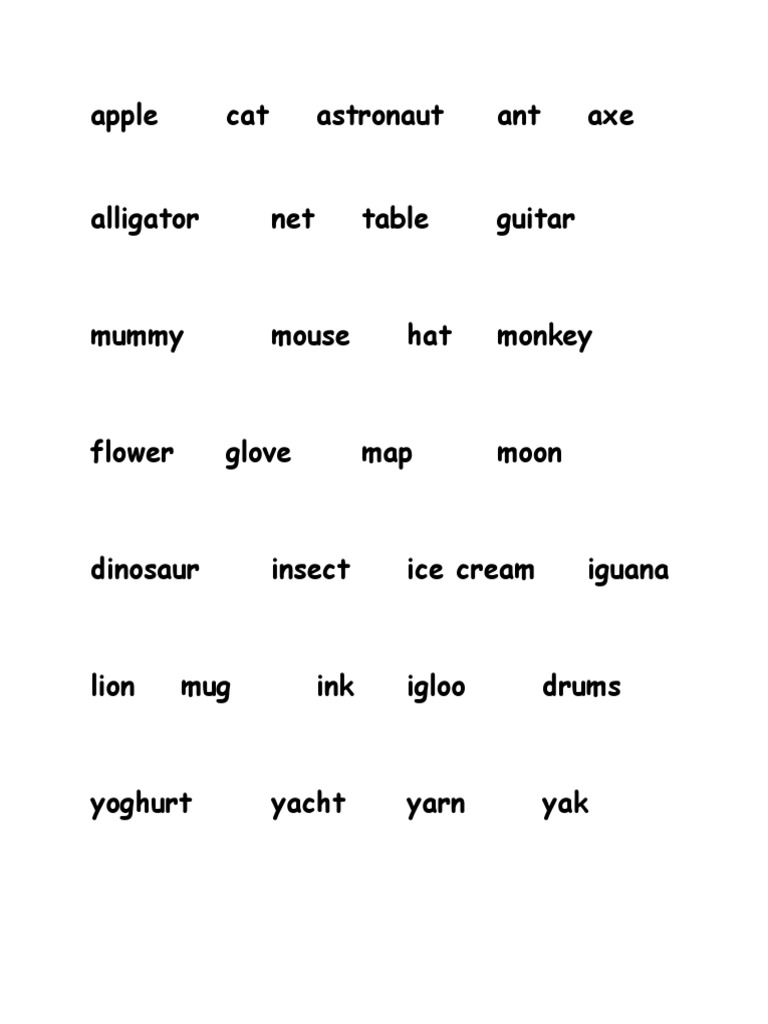 LTT Words O | PDF | Games & Activities | Technology & Engineering