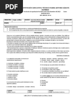 Diagnostico Lengua Castellana 10° 2023