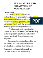 Chapter 2-Nature and Formation of Partnership