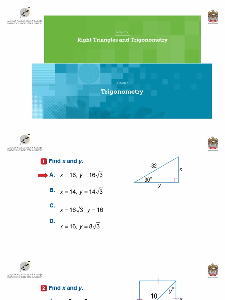 Lesson 45 Trigonometry PDF