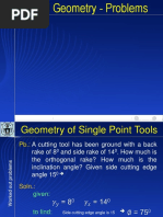 Tool Geometry - Problems