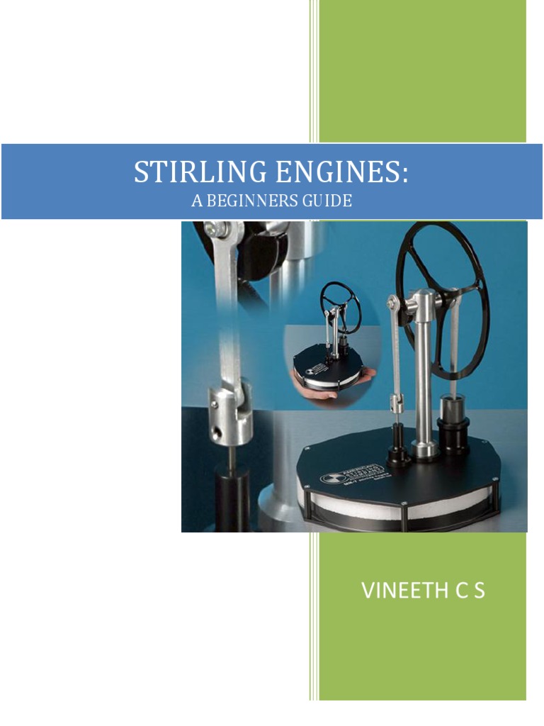 Stirling Engines - A Beginners Guide | PDF | Cylinder (Engine) | Heat