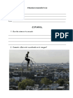 Prueba diagnóstica de Español y Matemáticas para primaria