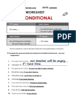 First Conditional - Worksheet