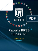 LPF Data - Reporte RRSS Clubes LPF - Abril 2022