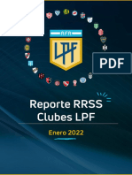 LPF Data - Reporte RRSS Clubes LPF - Enero 2022