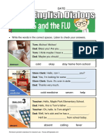 Basic English Dialogs Colds and Flu