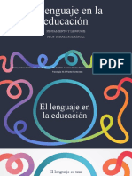 El Lenguaje en La Educación