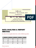 Unit 5, Business Reserch & Analytics VMT