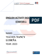 English Activity Book Starters 2023