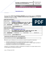 Licitación pública 03-2022 SEDALIB: Declaración jurada de datos del postor