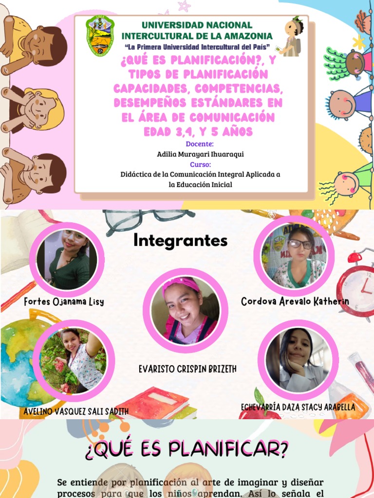 Planificación Educativa en Inicial | PDF | Aprendizaje | Enseñando