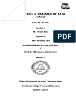 Marketing Strategies of Tata Nano 