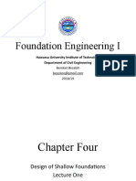 Foundation - HU - Lec - 5 Design of Shallow Foundations Lec#1