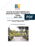 Acuerdo de Gobernabilidad Canete 2019-2022
